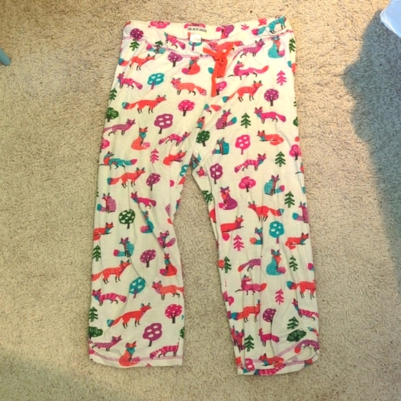 Cropped fox PJ pajama pants - Picture 1 of 4